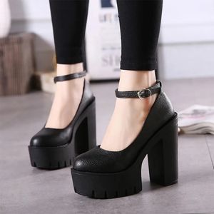 Black Platform Maryjanes